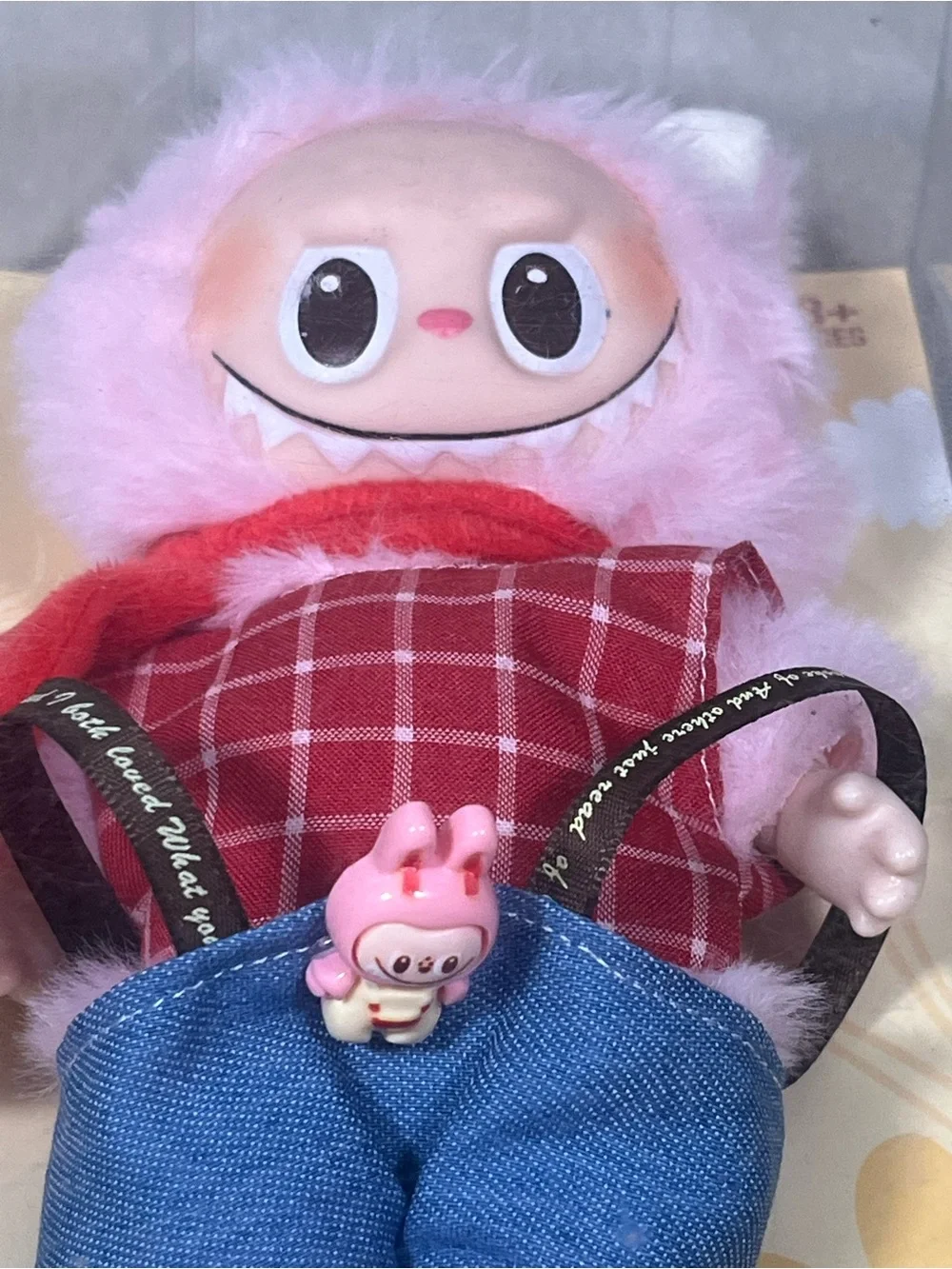 POP MART Fall Into Spring Pink Plush Key & Card Holder